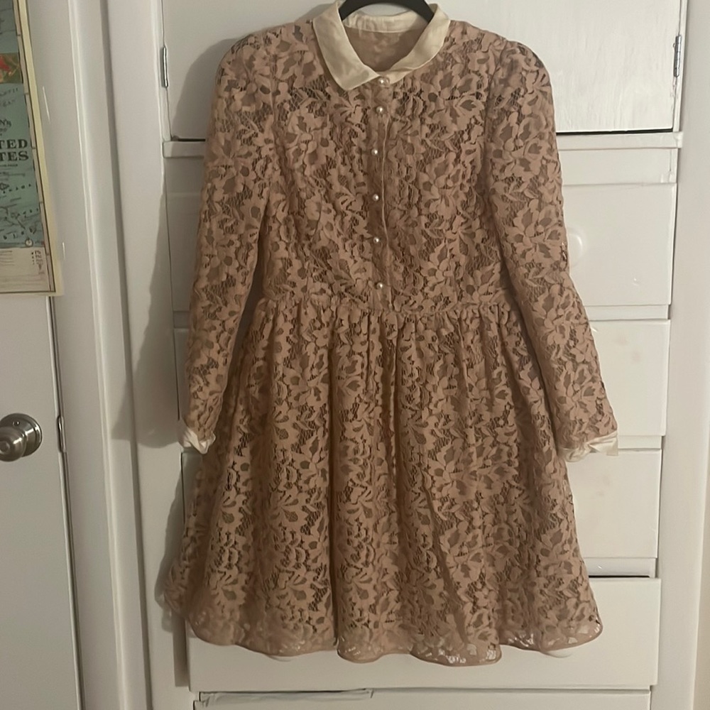 A lace dress